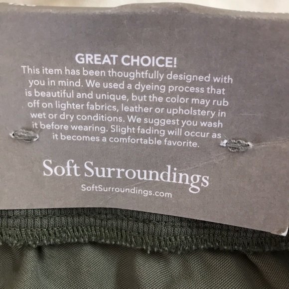 Soft Surroundings Shorts Nwt High Waist Cargo Shorts Sz Pxl Olive Drab Side Pockets By Soft